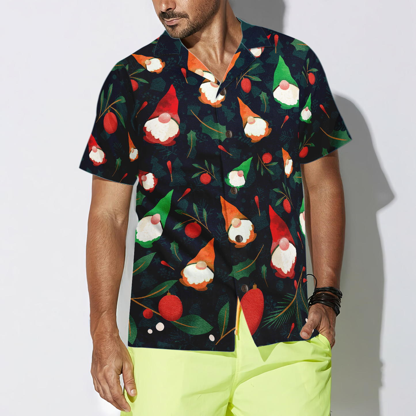 Luvik | Hyperfavor Joulupaidat, lyhyet paidat joulun kääpiökuvalla, joululahjaidea miehille ja naisille