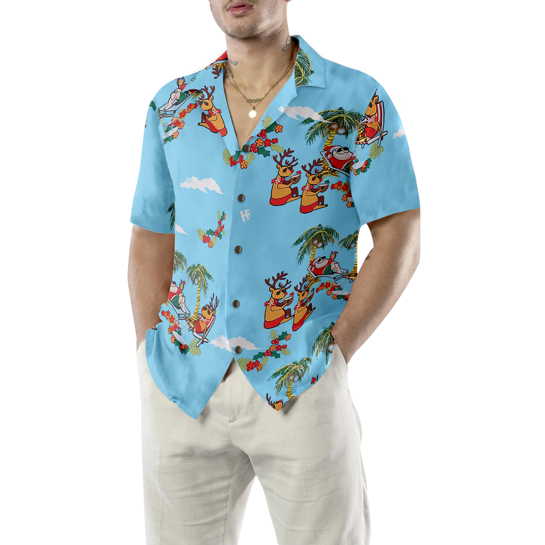Luvik | God jul Julemannen 2 Hawaii-skjorte