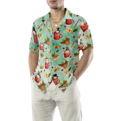 Luvik | Hyperfavor joulumotiivi Santa 1 motiivihawaiipaita, lyhythihaiset joulupaidat nappilista miehille ja naisille