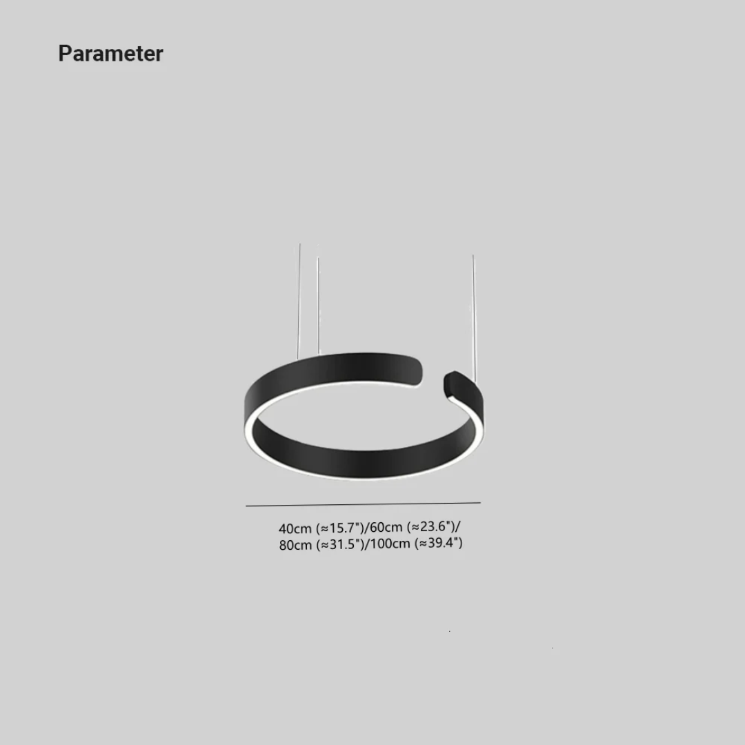 Luvikno | Moderne Sirkel LED Pendellampe - HaloRing