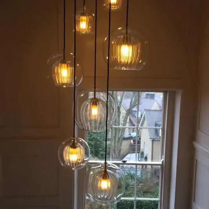 Luvikno | Moderne Sferisk LED Pendellampe - Aurora Sphere