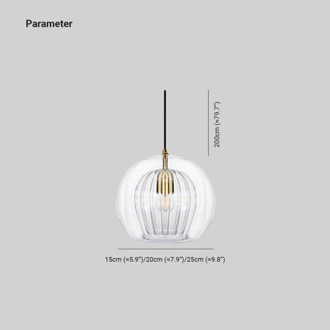 Luvikno | Moderne Sferisk LED Pendellampe - Aurora Sphere