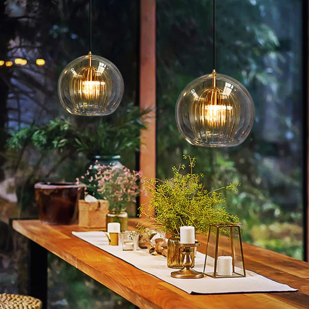 Luvikno | Moderne Sferisk LED Pendellampe - Aurora Sphere