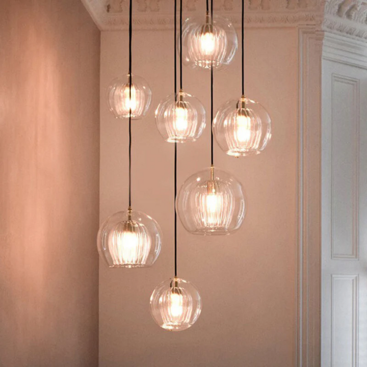 Luvikno | Moderne Sferisk LED Pendellampe - Aurora Sphere