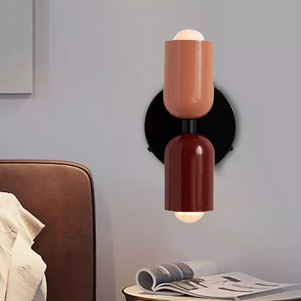 Vegglampe Moderne Dobbel Glass Vegglampe Luvikno