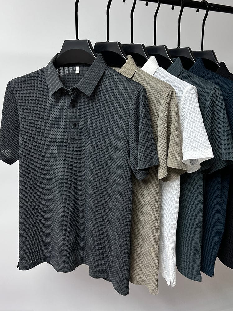 Luvik | Rakenteellinen miesten polo paita Klassinen, Mukava & Muodikas