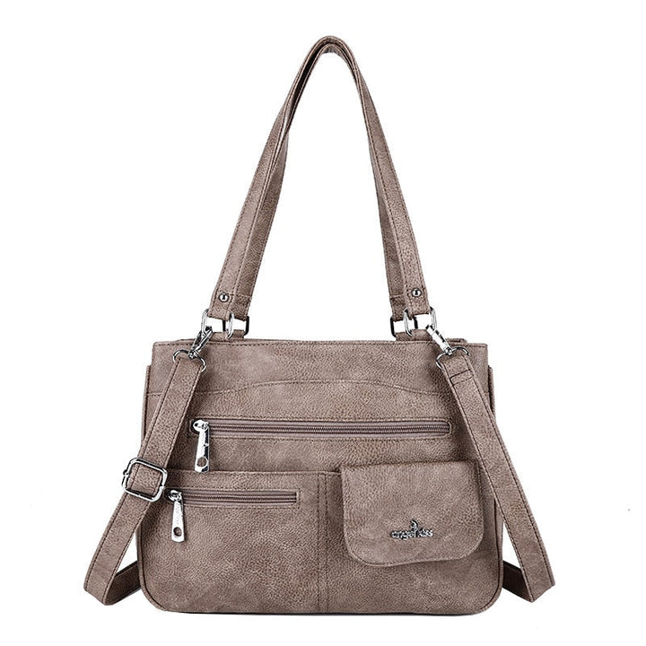 Multi-Compartment Kvinners Skulder- og Crossbody Veske – FlexiCarry | Luvikno