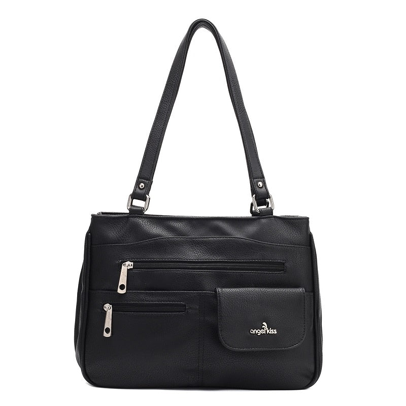 Multi-Compartment Kvinners Skulder- og Crossbody Veske – FlexiCarry | Luvikno