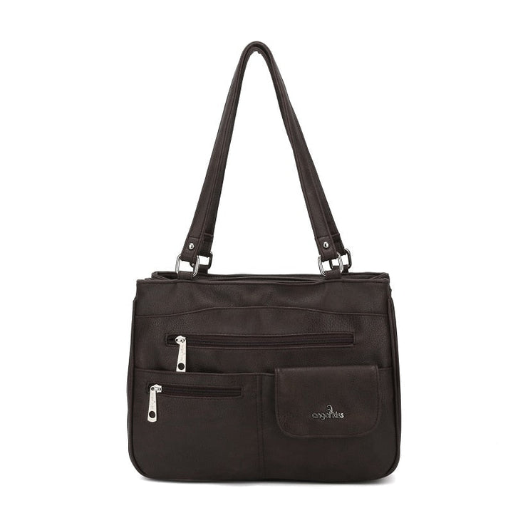 Multi-Compartment Kvinners Skulder- og Crossbody Veske – FlexiCarry | Luvikno