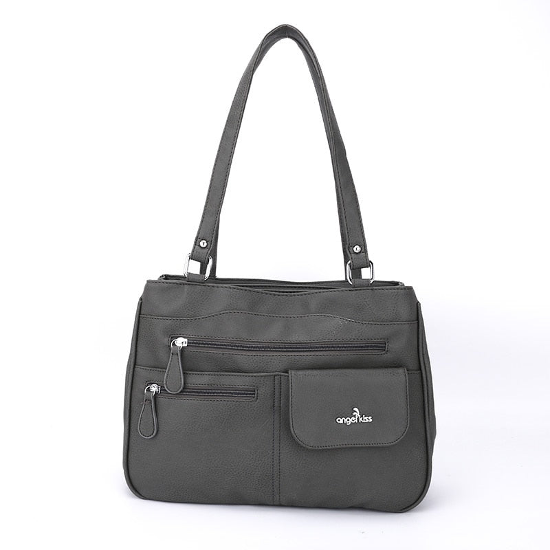 Multi-Compartment Kvinners Skulder- og Crossbody Veske – FlexiCarry | Luvikno