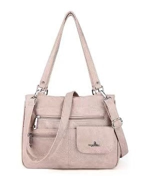 Multi-Compartment Kvinners Skulder- og Crossbody Veske – FlexiCarry | Luvikno