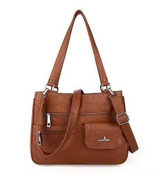 Multi-Compartment Kvinners Skulder- og Crossbody Veske – FlexiCarry | Luvikno