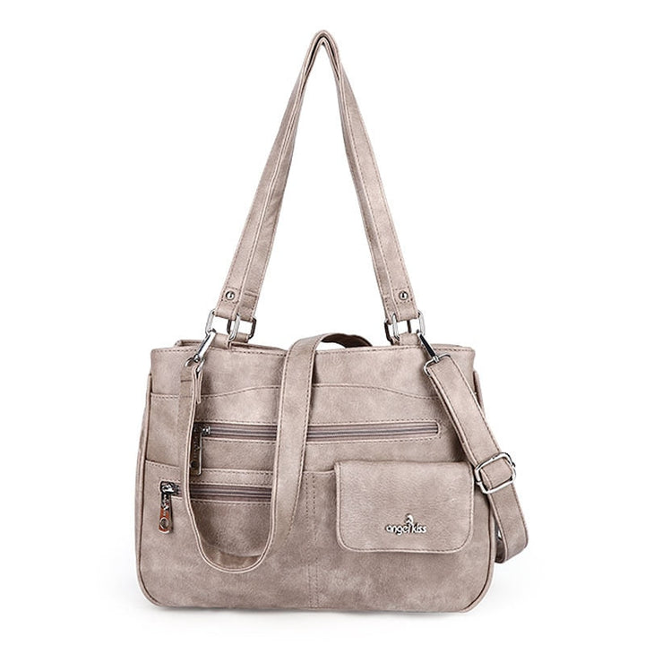 Multi-Compartment Kvinners Skulder- og Crossbody Veske – FlexiCarry | Luvikno