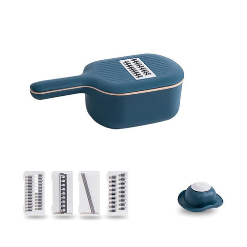 Multifunksjonell Mandolin Skiver Cutter Rifter med Sil | Luvikno