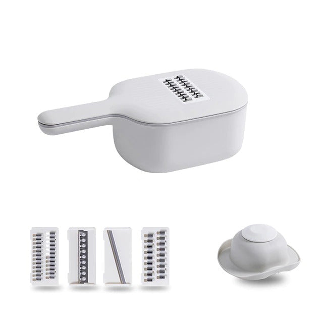 Multifunksjonell Mandolin Skiver Cutter Rifter med Sil | Luvikno