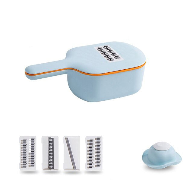 Multifunksjonell Mandolin Skiver Cutter Rifter med Sil | Luvikno