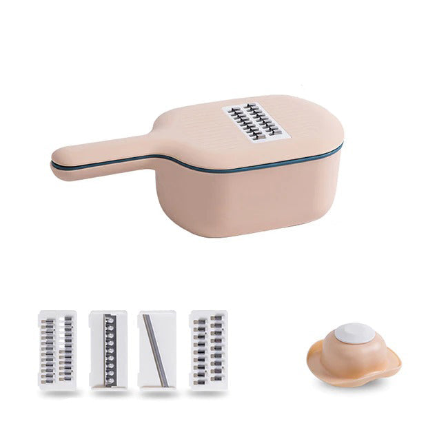 Multifunksjonell Mandolin Skiver Cutter Rifter med Sil | Luvikno