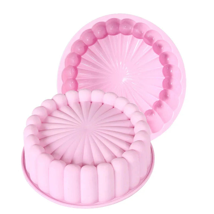 Multifunksjonell Silikon Kakeform Gjenbrukbar Nonstick Rund Bakepan | Luvikno