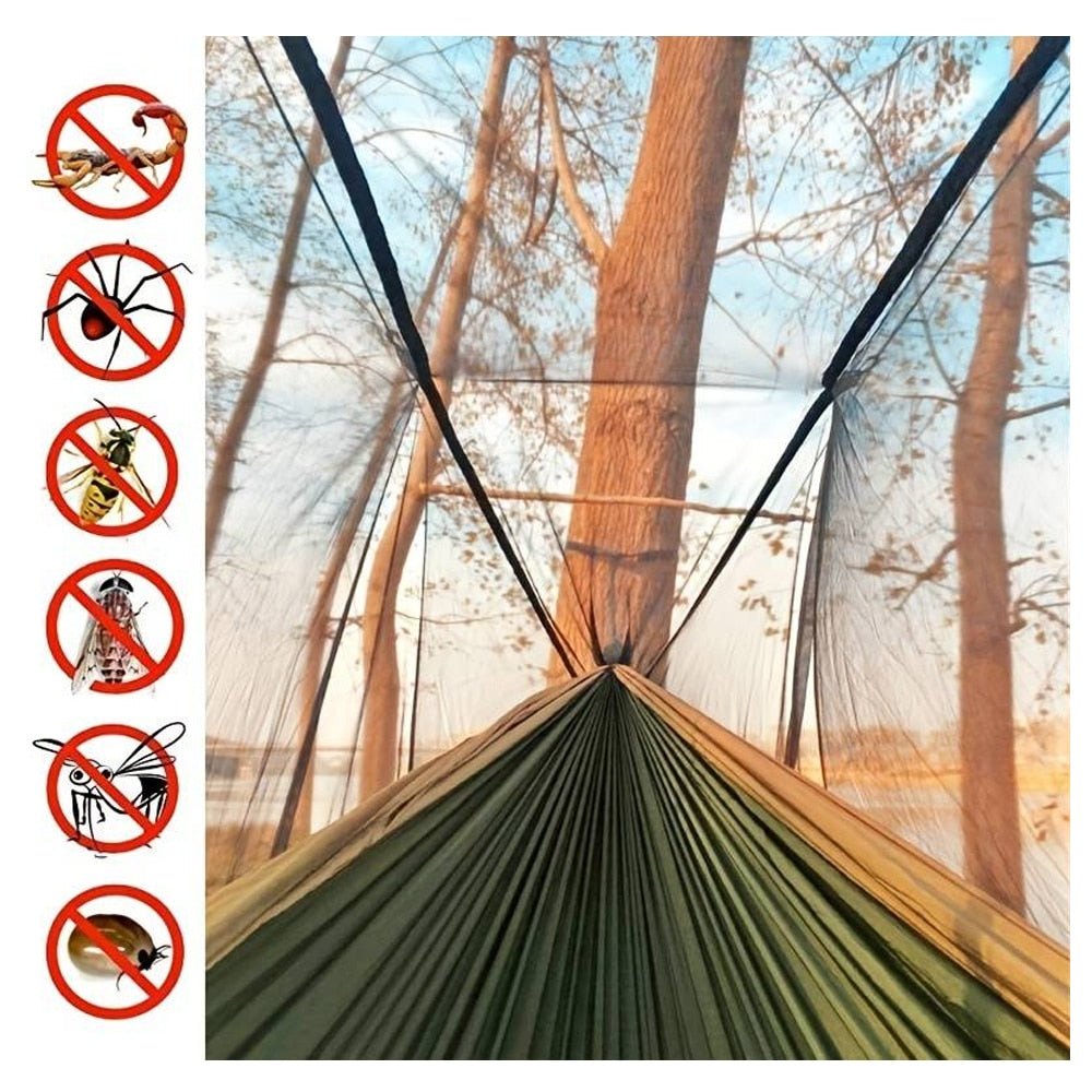 Hengematte med myggnetting (tilgjengelig i forskjellige farger) | Luvikno