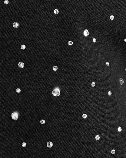 Luvik | Denim Sparkle Housut, joissa on kimallusta