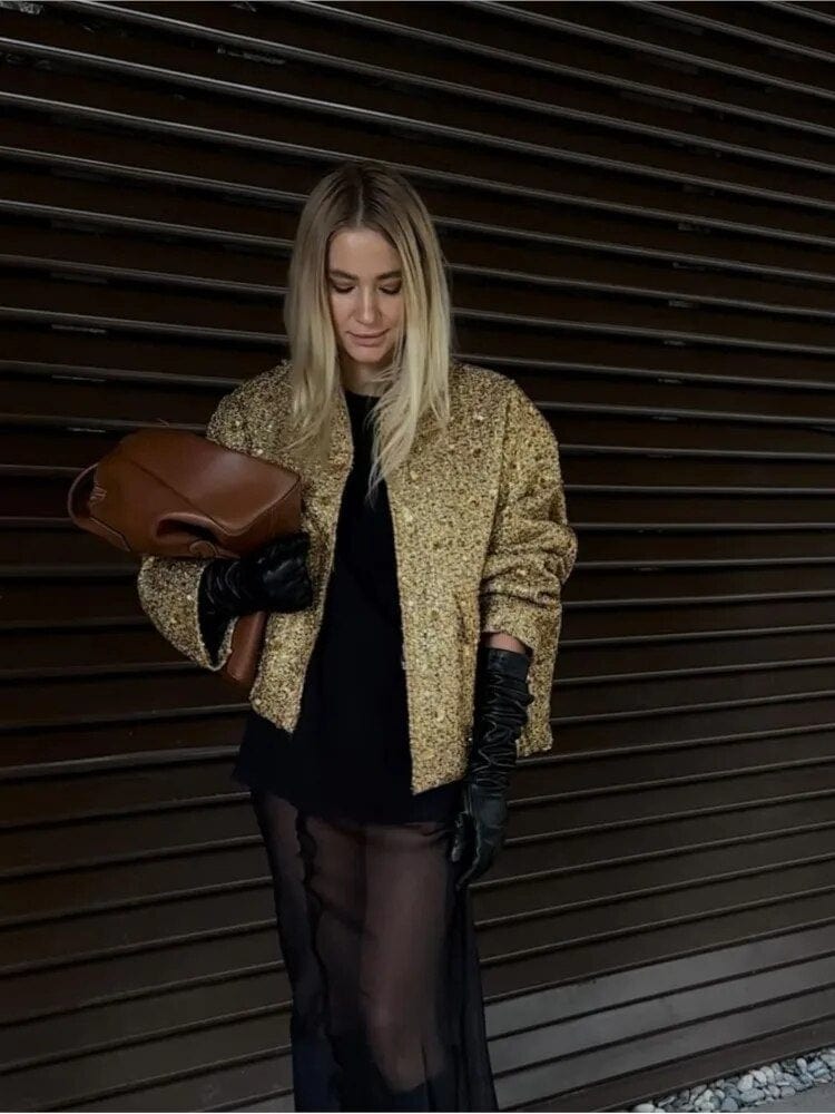 Luvik | Glitter Bomber Jacket