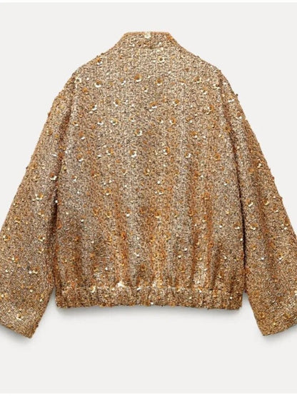 Luvik | Glitter Bomber Jacket