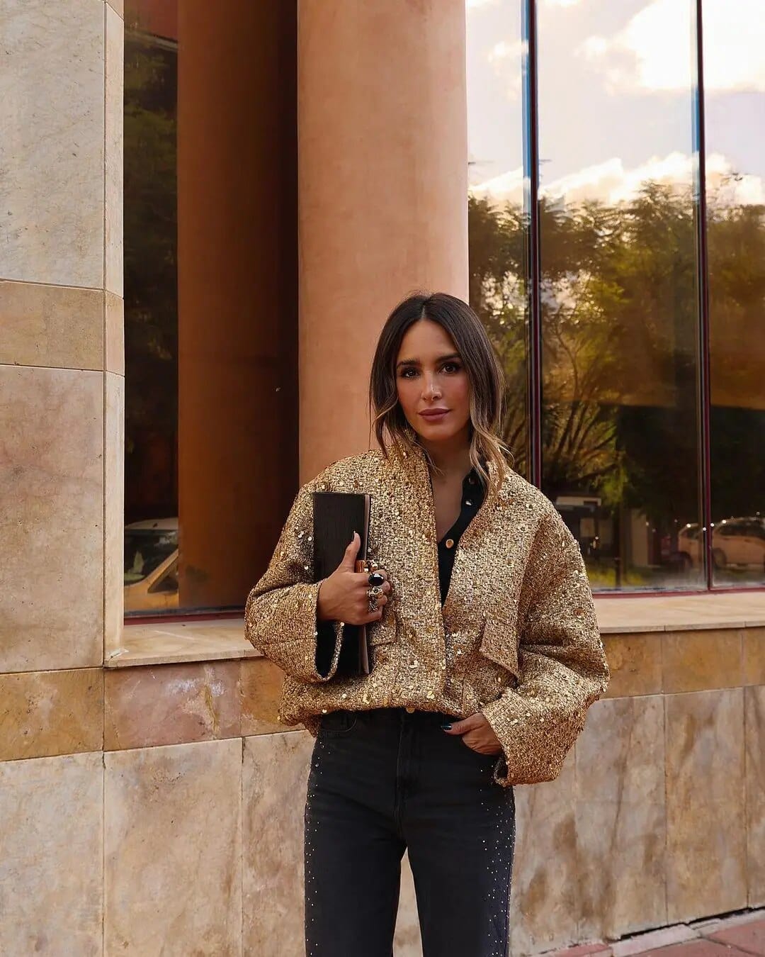 Luvik | Glitter Bomber Jacket