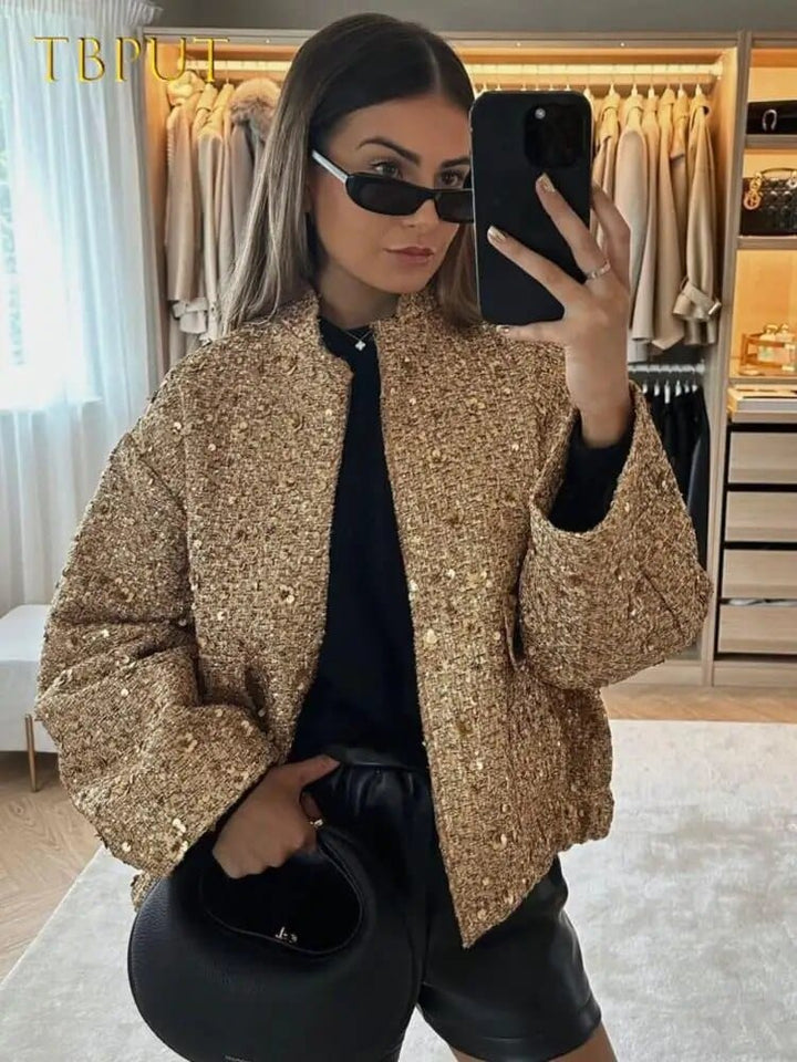 Luvik | Glitter Bomberjakke