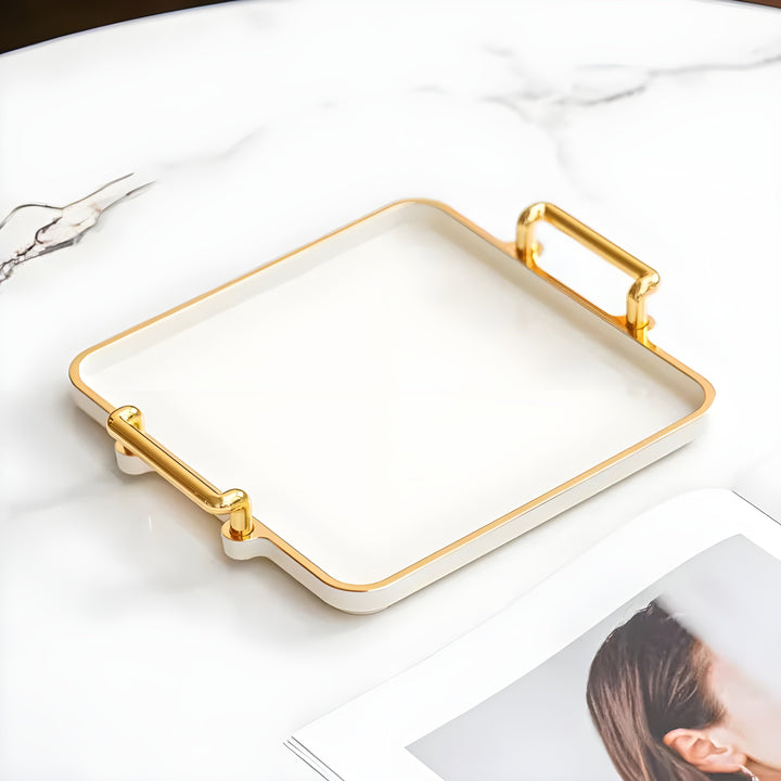 Elegant Luxury Storage Tray for Organizing Home Essentials | Luvikno