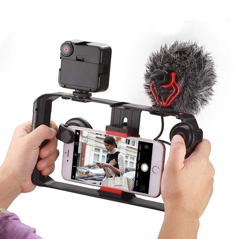 VideoGrip Smartphone Stabilizer – Profesjonell Film Bur med Kaldt Skofeste | Luvikno