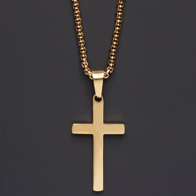 Classic Cross Men’s Necklace Luvikno