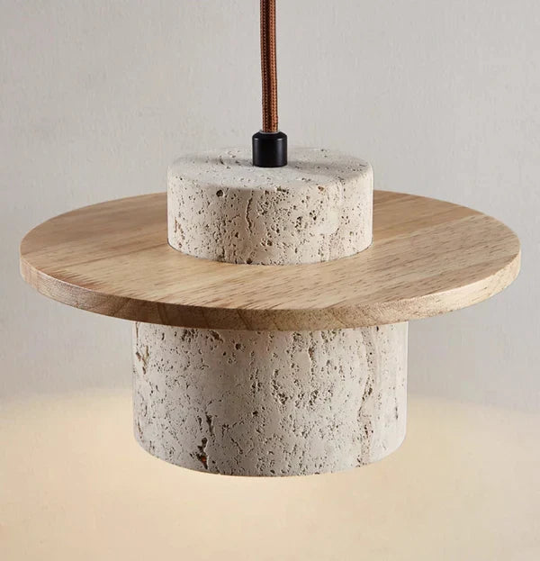 Luvikno | EarthLuxe krystallampe - Luksuriøs travertin design krystallampe