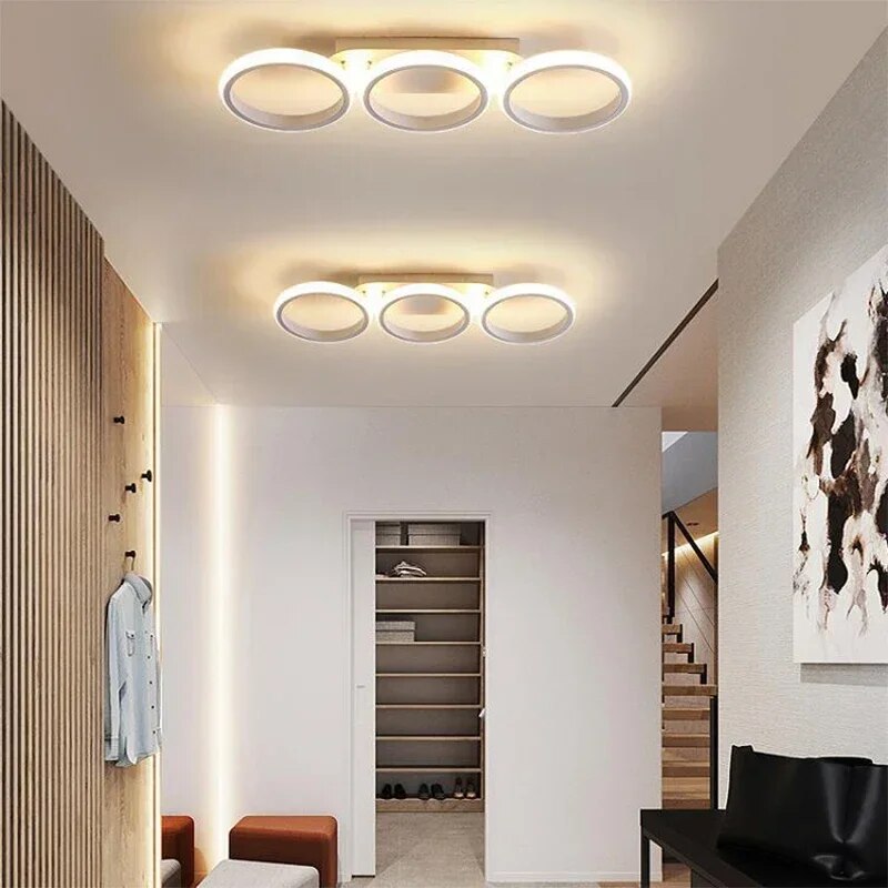 Moderne LED Ring Kroonlås – Minimalistisk Taklampe for Stue og Spiseområde | Luvikno