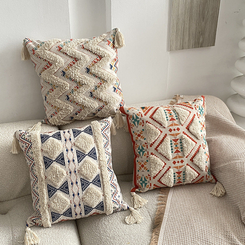 Boho fôret frynse kast puteomslag | Luvikno