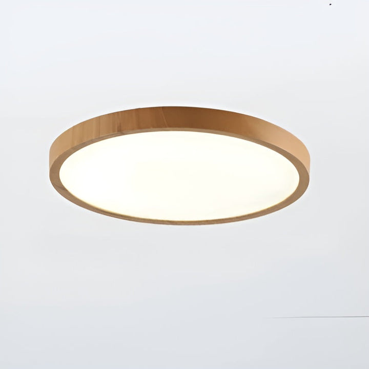 GrainGlow Light - Moderne Ultra-Tyn Tre Taklampe | Luvikno