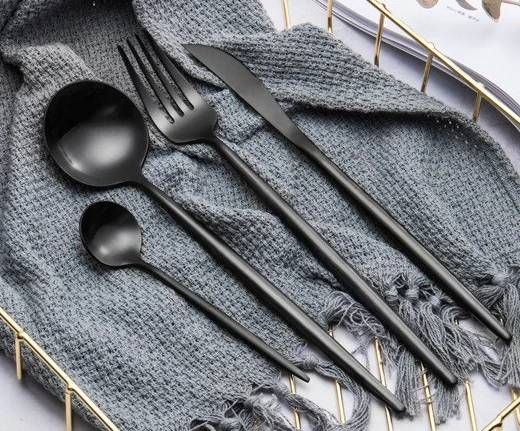 Luvikno | Luksus rustfritt stål bestikksett: Stilig borddekking for enhver anledning