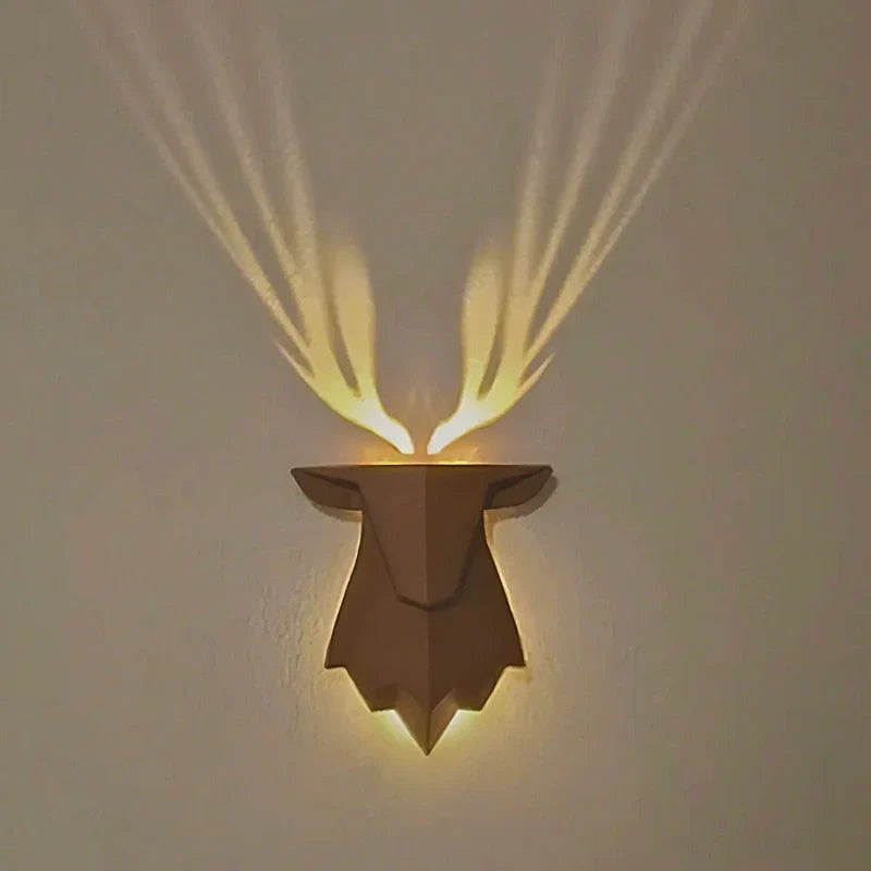 LED Dyreprojeksjonsvegglampe Luvikno