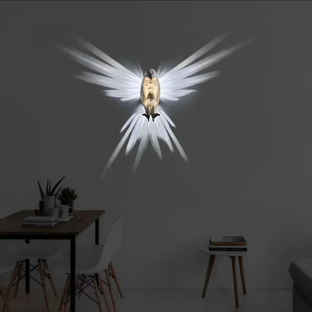 LED Dyreprojeksjonsvegglampe Luvikno