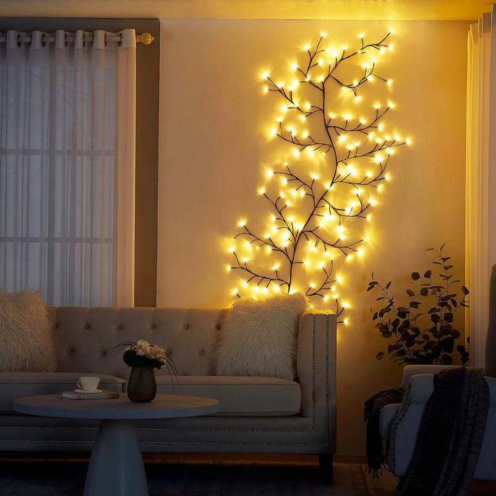 Vegglamper Gren LED Juledekorasjoner Luvikno