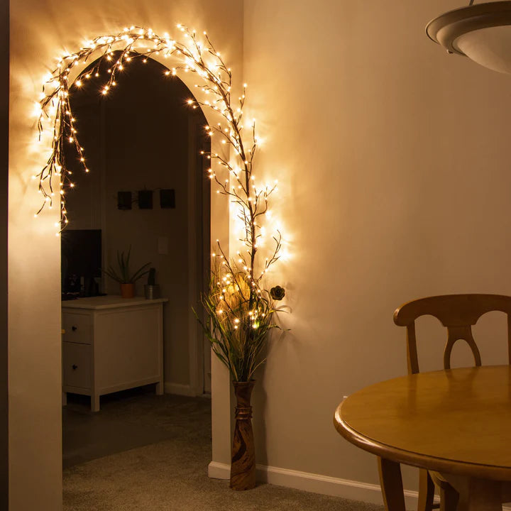 Vegglamper Gren LED Juledekorasjoner Luvikno