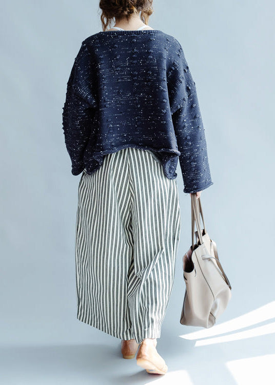 Luvik | suuri epäsymmetrinen chunky puuvillaneuletakki sininen