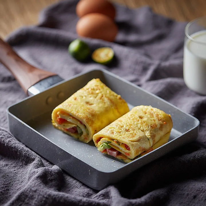 Non-stick stekepanne Tamagoyaki omelettpanne kjøkken gasskomfyr | Luvikno