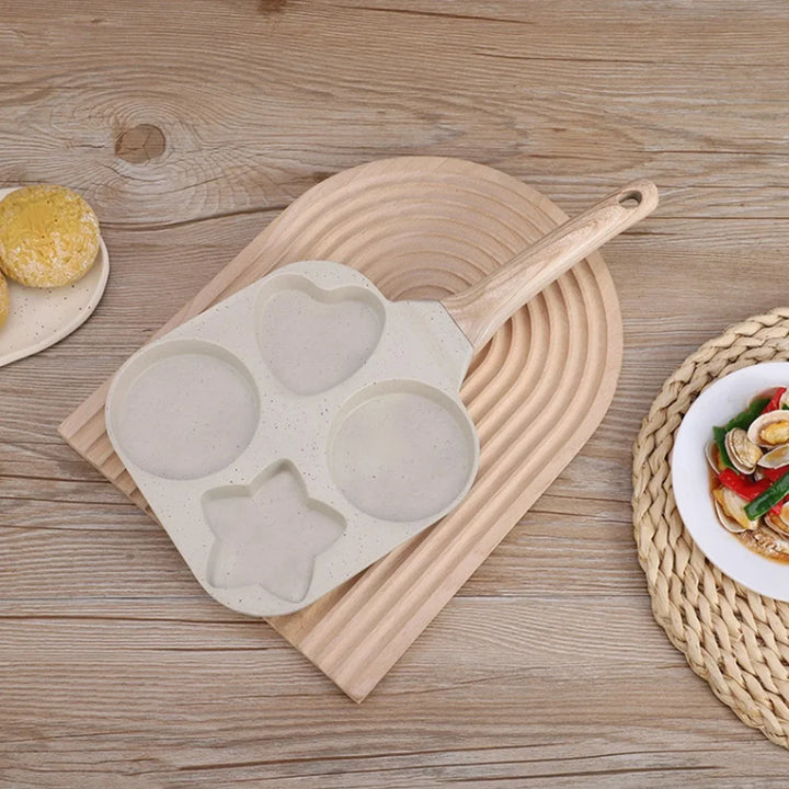Non stick Mini Frokost Stekepanne Medisinsk Stein Tre former | Luvikno
