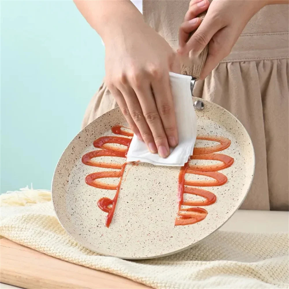 Non-Stick Omelettpanne Pizza Matlaging Induksjon Gassovn Stekepanne | Luvikno