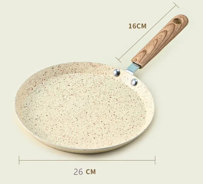 Non-Stick Omelettpanne Pizza Matlaging Induksjon Gassovn Stekepanne | Luvikno