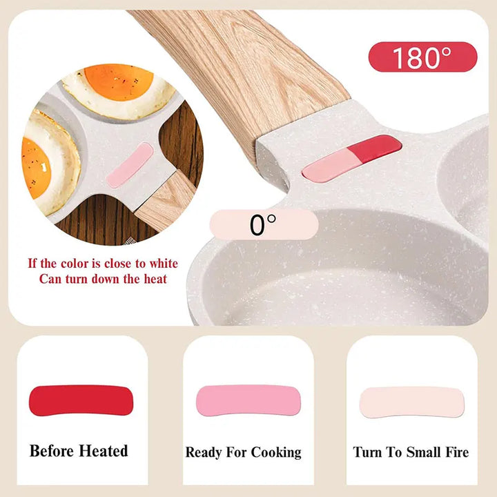Non-stick egg stekepanne med lokk kjøkken frokost grill panne | Luvikno