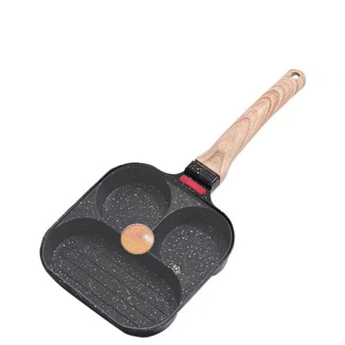 Non-stick egg stekepanne med lokk kjøkken frokost grill panne | Luvikno