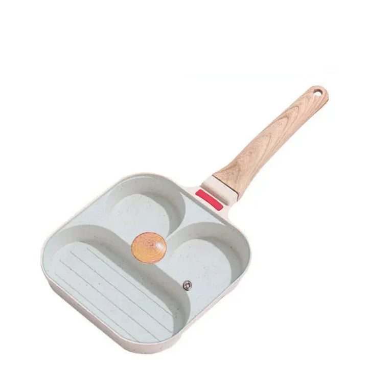 Non-stick egg stekepanne med lokk kjøkken frokost grill panne | Luvikno