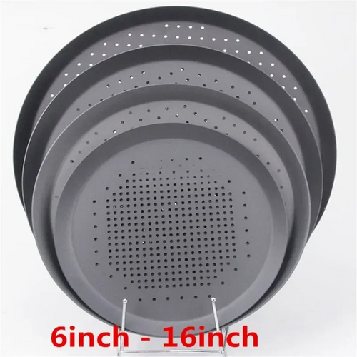 Nonstick Pizza Bakeform Brett Plateholder Pizza Skjermpanne Metallnett | Luvikno