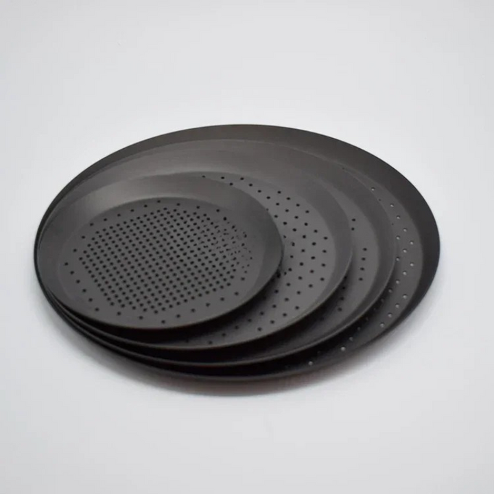 Nonstick Pizza Bakeplate Hylse Pizza Skjermpanne Metallnett | Luvikno